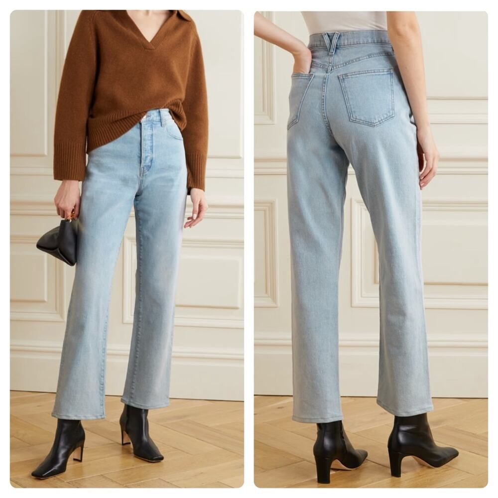 Veronica Beard Blake High-rise Stretch Straight leg Jeans